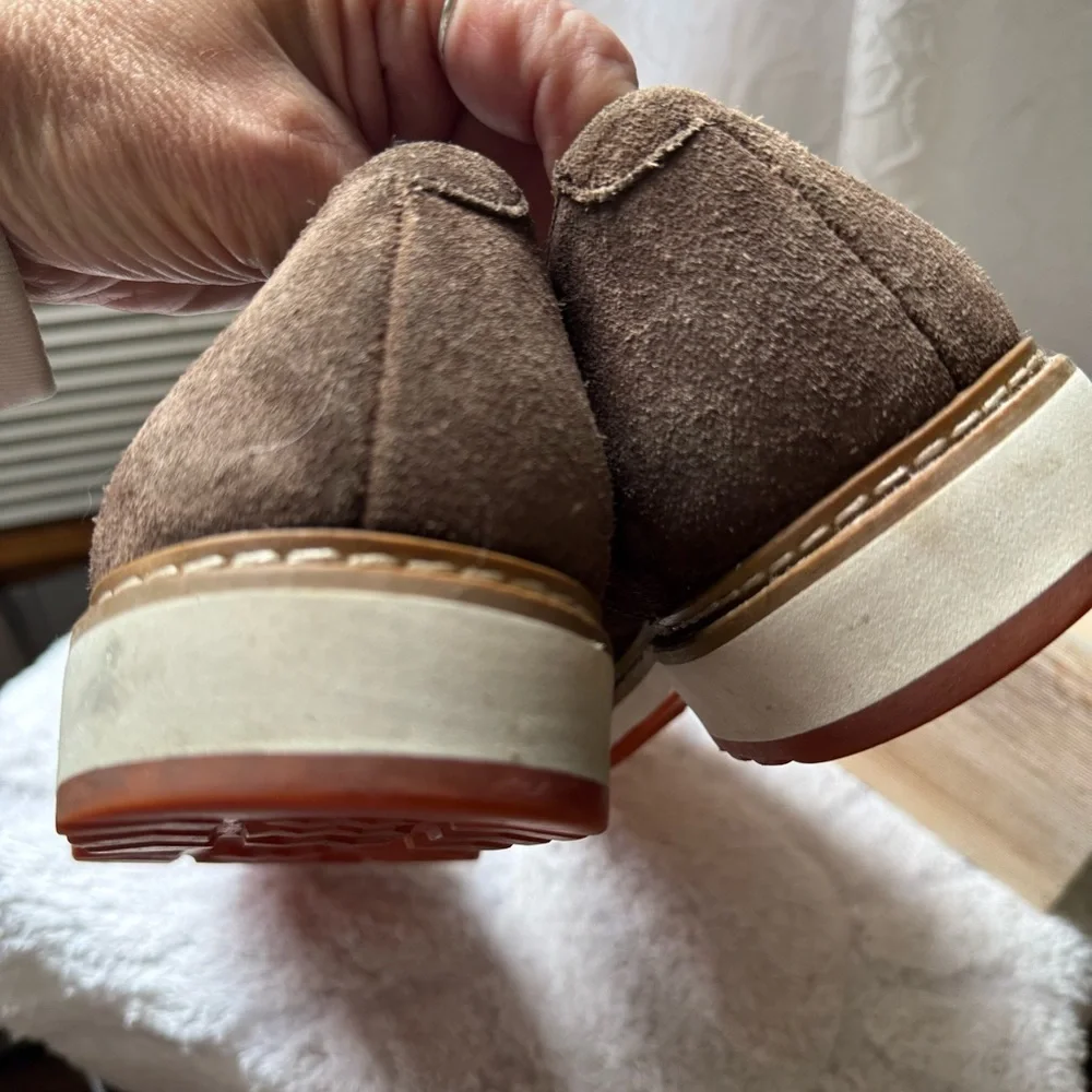 1901 Albany Double Monk Strap Tan suede